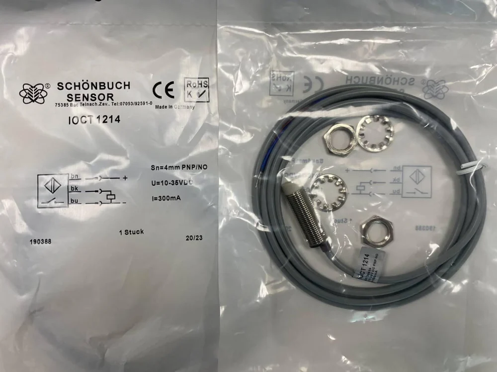 Schönbuch Inductive Proximity Sensors IOCT 1214 (DC Cylindric Sizes)  M12 (PNP NO)